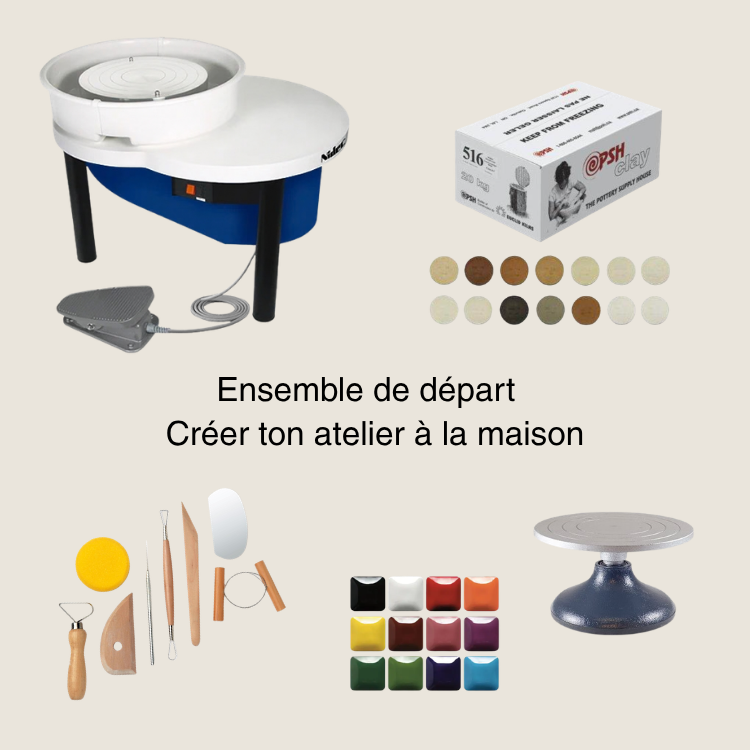 Ensemble de départ - Créer ton atelier à la maison